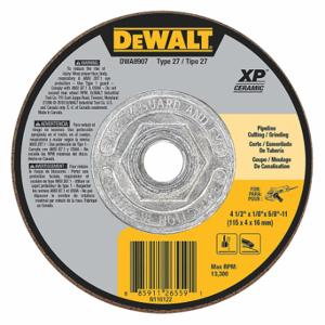 DEWALT DWA8907 Depressed Center Wheels, 4 1/2 Inch Dia, 5/8-11 Inch Hole, Ceramic, 24 Grit, Type 27 | CP3PNG 45NK11