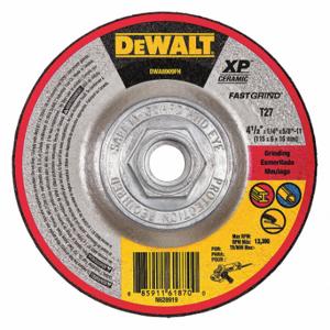DEWALT DWA8909FH Abrasive Cut-Off Wheel, 4 1/2 Inch Abrasive Wheel Dia, Ceramic, Type 27, 0.25 Inch Thick | CP3NRF 493Z89