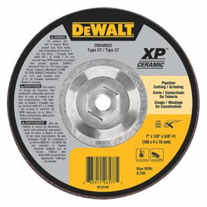 DEWALT DWA8925 Depressed Center Wheels, 7 Inch Dia, 5/8-11 Inch Hole, Ceramic, 24 Grit, Type 27 | CP3PPJ 45NK29