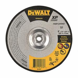 DEWALT DWA8933 Depressed Center Wheels, 9 Inch Dia, 5/8-11 Inch Hole, Ceramic, 24 Grit, Type 27 | CP3PPU 45NK37