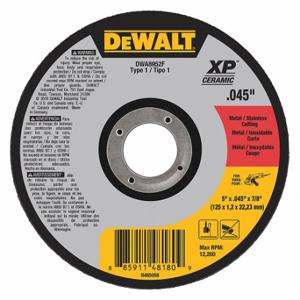 DEWALT DWA8952F Trennschleifscheibe, 5 Zoll Schleifscheibendurchmesser, Keramik, Typ 1, 7/8 Zoll Größe | CP3NQN 49ZZ86