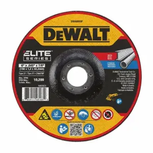 DEWALT DWA8958F Abrasive Wheel, 5 Inch Abrasive Wheel Dia, Zirconia Alumina, Type 27, 7/8 Inch Size | CP3RGD 787UD5