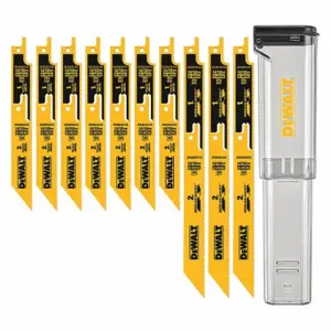 DEWALT DWABK410SETCS Reciprocating Saw Blade Set, 7/9 Teeth Per Inch, 1 Inch Height | CP3QPJ 54FH92