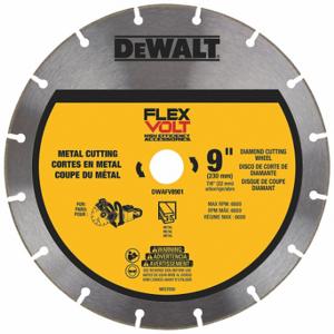 DEWALT DWAFV8901 Diamond Saw Blade, 9 Inch Blade Dia, 7/8 Inch Arbor Size, Dry, For Cut-Off Saw | CP3PQU 60NP23