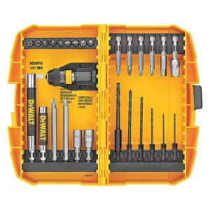 DEWALT DWAMF1228RL Screwdriver Bit Set, Screwdriver Bit Set, 1/4 Inch Hex Shank Size, S2 Steel, Hand | CP3QWA 55KH37