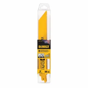 DEWALT DWAR9114B25 Reciprocating Saw Blades, 14 Teeth Per Inch, 9 Inch Blade Length, 21/500 Inch Height | CP2HMW 61KP92