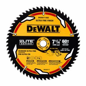 DEWALT DWAW71460 Circular Saw Blade, 7 1/4 Inch Blade Dia, 60 Teeth, 0.067 Inch Cut Width | CP3PFM 787PL2