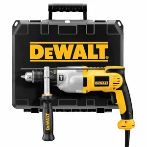 DEWALT DWD520K Hammer Drill Kit, Corded, 1/2 Inch Chuck, 27/16 Inch Concrete Capa, 3500 RPM | CP3PJZ 3GRF5