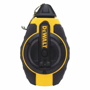 DEWALT DWHT47372 Chalk Line Reel, 3, 1, 100 ft Line Length, Yellow/Black, 8 oz Fill Wt, Turn Cap Door | CP3PDE 49XH41