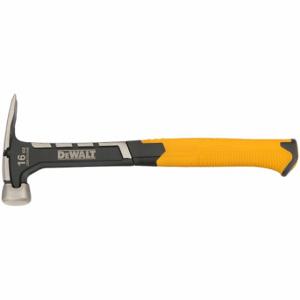 DEWALT DWHT51054 Straight Claw Hammer, Steel, Textured Grip, Steel Handle, 20 oz Head Wt | CP3QAR 49XH57