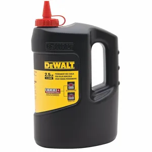 DEWALT DWHT72716 Marking Chalk, Red, Permanent, 2.5 lb Size, Bottle | CP3QJE 33TA99