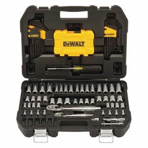 DEWALT DWMT73801 Mechanics Tool Kit, w/Case, 108 Pcs, 108 Total Pcs, Sockets and Accessories/Wrenches | CP3QYC 50XM48