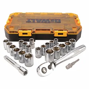 DEWALT DWMT73813 Tough Box, 1/2 Inch Size Drive Socket Set | CP3QYE 50XM60