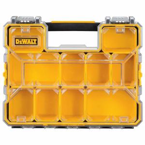 DEWALT DWST14825 Compartment Box, 14 Inch X 4 1/2 Inch, Black/Yellow, 10 Compartments, 0 Adj Dividers | CP3PJB 420H32