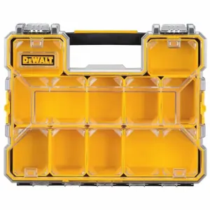 DEWALT DWST14825 Compartment Box, 14 Inch X 4 1/2 Inch, Black/Yellow, 10 Compartments, 0 Adj Dividers | CP3PJB 420H32