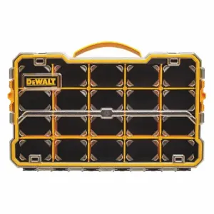 DEWALT DWST14830 Compartment Box, 11 Inch X 2 7/8 Inch, Black/Yellow, 20 Compartments, 19 Adj Dividers | CP3PJA 420H33