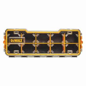 DEWALT DWST14835 Compartment Box, 6 5/8 Inch X 2 7/8 Inch, Black/Yellow, 10 Compartments, 9 Adj Dividers | CP3PJC 420H34