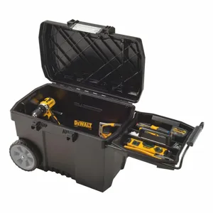 DEWALT DWST33090 Rolling Tool Box, 24 5/8 Inch Width, 16 Inch Depth, 16 3/8 Inch Height, Black | CP3QRY 48VE70