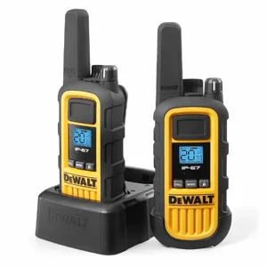 DEWALT DXFRS800 Handheld Portable Two Way Radio, FRS/GMRS, Analog, LCD | CF2BCC 55GZ36