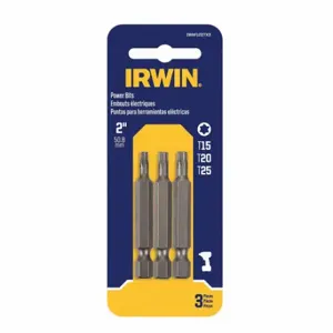 DEWALT IWAF122TX3 Screwdriver Bit Set, Torx Bit Set, 3 PK, 1/4 Inch Hex Shank Size, S2 Steel | CP3QWB 787P70