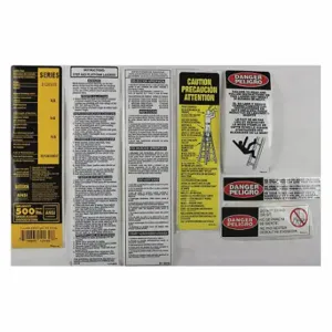 DEWALT PK-DXL3810-XX Label Kit, 20X990/20X991, DXL3810-06/DXL3810-08 | CP3QGY 42DV97