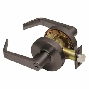 DEXTER C2000-ENTR-R-613-KDC Door Lever Lockset, Grade 2, Regular, Dark Bronze, Different, Lever | CP3RKM 54FF75