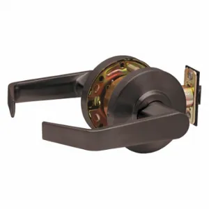 DEXTER C2000-PASS-R-613 Door Lever Lockset, Grade 2, Regular, Dark Bronze, Different | CP3RKE 54FF81