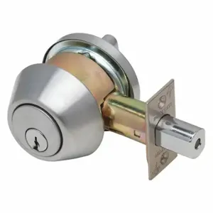 DEXTER DB1000-DCT-626-KDC Deadbolt Double Locks, 1, Satin Chrome | CP3RMC 54FF95