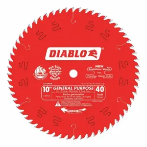 DIABLO D1040X 10 Inch Carbide Combination Circular Saw Blade, No. of Teeth 40 | CD2FQQ 52XF74