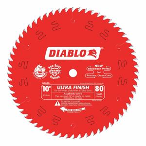 DIABLO D1080X Circular Saw Blade, 10 Inch Blade Dia., 5/8 Inch Arbor, Round Arbor | CH6NUF 52XF77