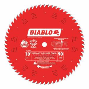 DIABLO D1090X Circular Saw Blade, 10 Inch Blade Dia, 90 Teeth, 0.087 Inch Cut Width | CP3RNW 52XF78
