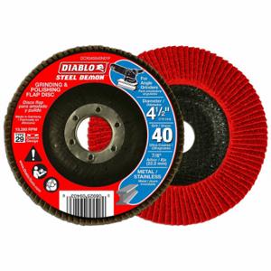 DIABLO DCX045040N01F Grinding/Polishing Flap Disc, 4-1/2 Inch, 40G | CP3RPE 59KE02