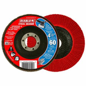 DIABLO DCX045060N01F Grinding/Polishing Flap Disc, 4-1/2 Inch, 60G | CP3RPK 59KE03