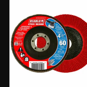 DIABLO DCX045060N01F Grinding/Polishing Flap Disc, 4-1/2 Inch, 60G | CP3RPK 59KE03