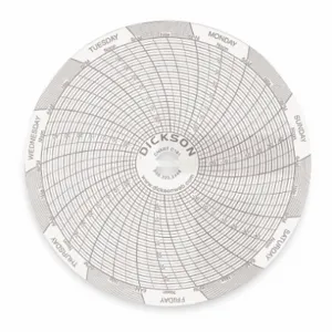 DICKSON C181 Paper Chart, 4 Inch, -30 To 50 Deg. C, 7 Day Recording, Pack Of 60 | AB4GMW 1XWJ1