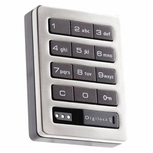 DIGILOCK DAK1-APS1-619-01-01 Electronic Keyless Lock, Lockers And Cabinets, Keypad Or Coded Key Fob, Assigned, Zinc | CP3RXX 45DN99