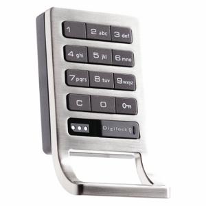 DIGILOCK DAK1-ATS1-619-01-2E Electronic Keyless Lock, Lockers And Cabinets, Keypad Or Coded Key Fob, Shared, Zinc | CP3RZC 45DN88