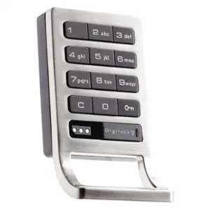 DIGILOCK DAK1-APS1-619-01-2B Electronic Keyless Lock, Lockers And Cabinets, Keypad Or Coded Key Fob, Assigned, Zinc | CP3RXV 45DP07