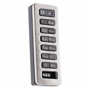 DIGILOCK DAK1-ATV1-619-01-0B Electronic Keyless Lock, Lockers And Cabinets, Keypad Or Coded Key Fob, Shared, Zinc | CP3RYY 45DN91