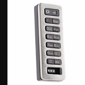 DIGILOCK DAK1-ATV1-619-01-0E Electronic Keyless Lock, Lockers And Cabinets, Keypad Or Coded Key Fob, Shared, Zinc | CP3RYW 45DN93