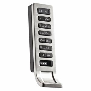 DIGILOCK DAK1-APV1-619-01-2D Electronic Keyless Lock, Lockers And Cabinets, Keypad Or Coded Key Fob, Assigned, Zinc | CP3RYF 45DP18