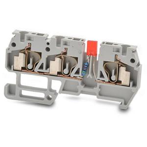 DINNECTOR DN-Q12-1-2L1-A Screwless Common Point Single-Level Feedthrough Terminal Block, Pack Of 10 | CV8CUC