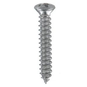 DISCO 6400PK Oval Screw, #8 Size, 1/2 Inch Length, Phillips, 100Pk | AD3PCH 40K714