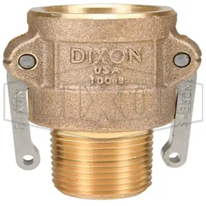 DIXON 100-B-BR Coupling Adapter, 1 Inch Size, Brass Female Coupler x Male NPT | AL2XNC