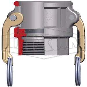 DIXON 300-D-ALH Coupling Adapter, 3 Inch Size, Female Coupler x Female NPT, Aluminium Hardcoat | AM3CNP