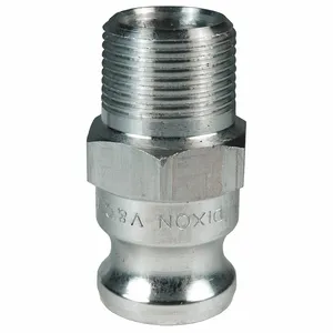 DIXON 100-F-AL Adapter Coupling, Aluminium Male NPT x Male Adapter, 1 Inch Size | AK2QVT