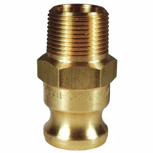 DIXON 100-F-BR Adapter Coupling, Brass Male NPT x Male Adapter, 1 Inch Size | AK2QUV