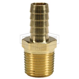 DIXON 1020804CLF Hose Barb, 1/2 x 1/4 Inch Size, Male NPTF Size, Insert Lead Free, Brass | BX6KND