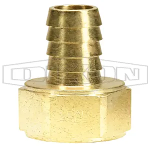 DIXON 1040606CLF Female Insert, Solid, 3/8 Inch Hose I.D. x 3/8 Inch NPTF, Lead Free Brass | BX6KMR