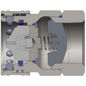 DIXON 12VBF12-SS Hydraulikkupplungskörper, 1-1/2 Zoll BSPP, Edelstahl | BX6LEU